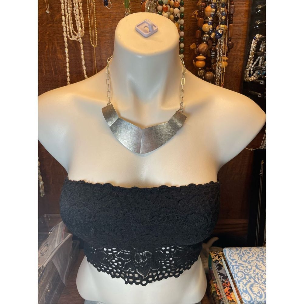 925 Sterling Silver Silpada Wide Bib Pendant Paper Clip Chain Link Choker Neckla